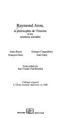 Raymond Aron, la philosophie de l'histoire et les sciences sociales