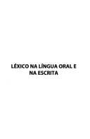 Léxico na língua oral e na escrita