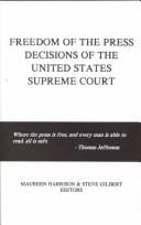 Freedom of the press decisions of the United States Supreme Court