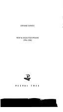 NEW AND SELECTED POEMS; 1994-2002