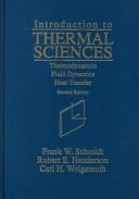 Introduction to thermal sciences