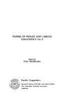 Papers in Pidgin and Creole linguistics