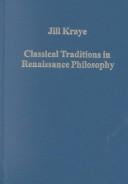 Classical traditions in Renaissance philosophy