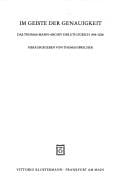 Im Geiste der Genauigkeit