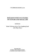 Research ethics in studies of culture and social life