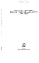 Un " soldat philosophe", Philippe Fortin de la Hoguette