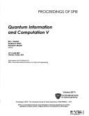 Quantum information and computation V