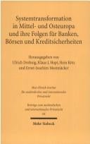 Systemtransformation in Mittel- und Osteuropa und ihre Folgen für Banken, Börsen und Kreditsicherheiten