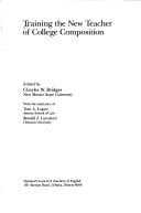 Training the new teacher of college composition