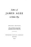 Letters of James Agee to Father Flye