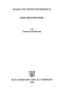 Marie von Ebner-Eschenbach