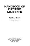 Handbook of electric machines