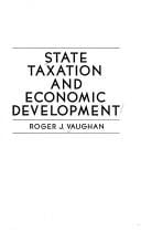 State taxation and economic development