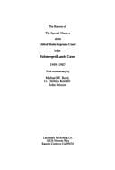 The reports of the special masters of the United States Supreme Court in the submerged lands cases, 1949-1987