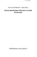 Texte der Frühen Neuzeit aus der Slowakei