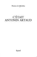 C'etait Antonin Artaud