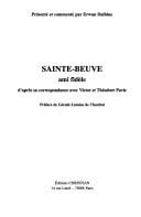 Sainte-Beuve ami fidele