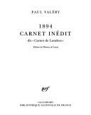 1894, carnet inédit