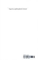 Kritisches Jahrbuch der Philosophie, vol. 7: Gegen das 'unphilosophische Unwesen'