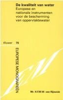 De kwaliteit van water