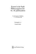 Frauen in der Stadt: Selbstzeugnisse des 16. - 18. Jahrhunderts. Heidelberg, 17. - 19. November 2000