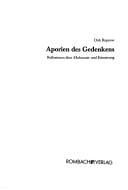 Aporien des Gedenkens
