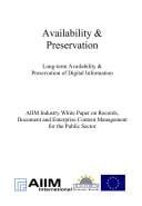 Availability & preservation