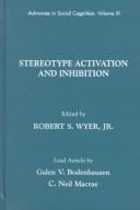 Stereotype activation and inhibition