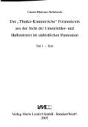 Der "Thrako-Kimmerische" Formenkreis aus der Sicht der Urnenfelder- und Hallstattzeit im südöstlichen Pannonien
