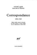 Correspondance, 1892-1945