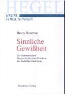 Sinnliche Gewissheit