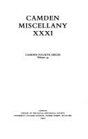 Camden miscellany XXXI