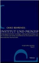 Institut und Prinzip