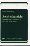 Kodikas / Code: Supplement, Band 27: Zeichenhandeln: Sprachdenken bei Giambattista Vico und Johann Georg Hamann
