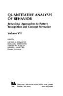 Behavioral approaches to pattern recognition and concept formation