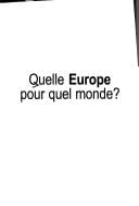 Quelle Europe pour quel monde