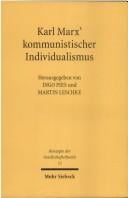 Karl Marx' kommunistischer Individualismus