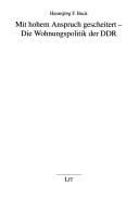 Mit hohem Anspruch gescheitert