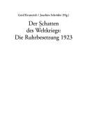 Der Schatten des Weltkriegs: die Ruhrbesetzung 1923