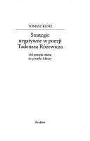 Strategie negatywne w poezji Tadeusza Różewicza