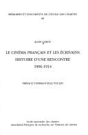 Le cinéma français et les écrivains