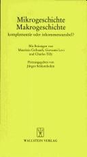 Mikrogeschichte, Makrogeschichte