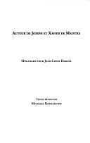 Autour de Joseph et Xavier de Maistre