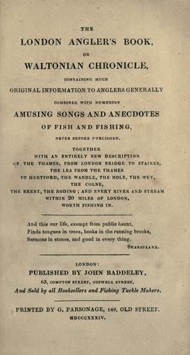 The London Angler's Book