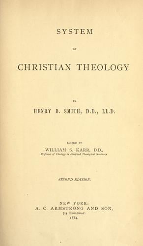 System of Christian theology