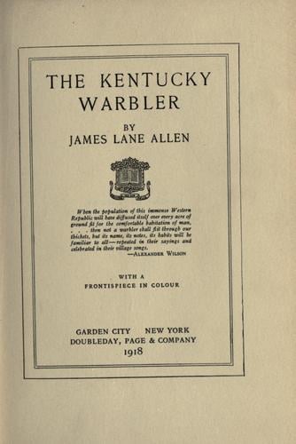 The Kentucky warbler