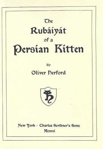 The Rubáiyát of a Persian kitten