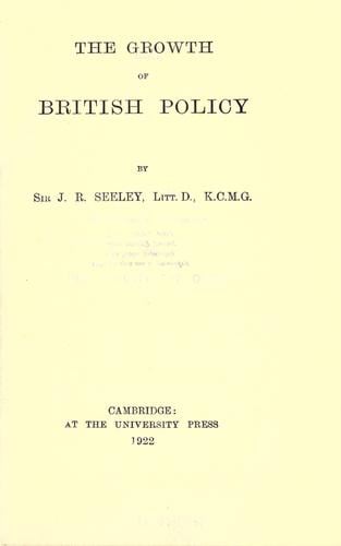 The growth of British policy