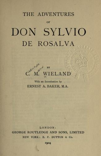 The adventures of Don Sylvio de Rosalva