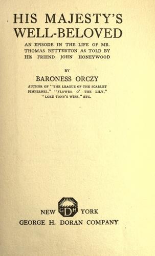 His Majesty's well-beloved